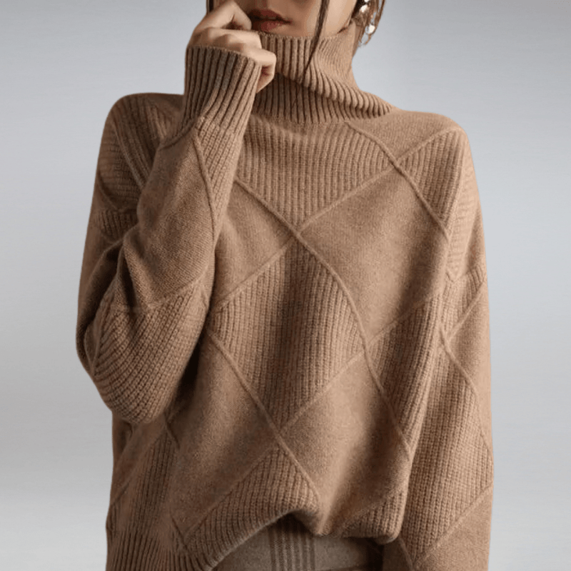 Alice | Suéter suave de cuello alto