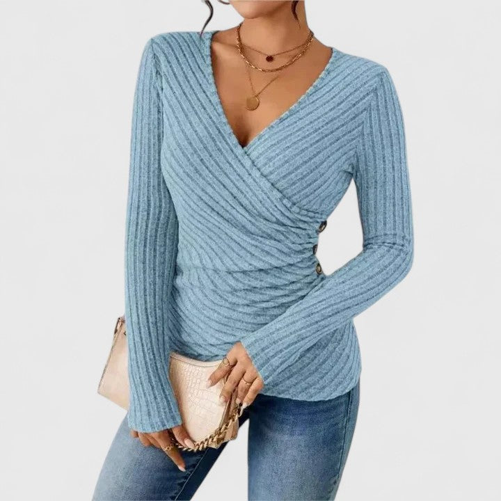 Vera | Top sofisticado con frunces