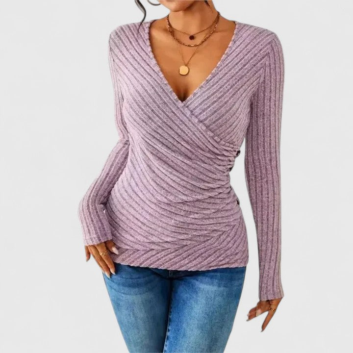 Vera | Top sofisticado con frunces