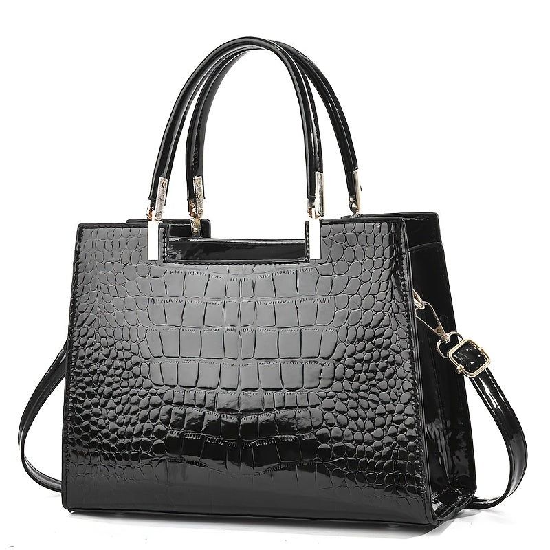 Brooklyn™ Shine | Bolso de lujo con relieve de cocodrilo