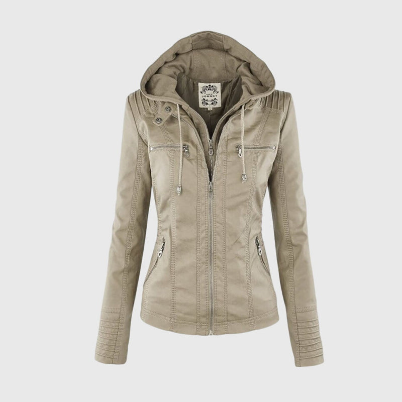 KAROLINE™ La elegante y única chaqueta de cuero