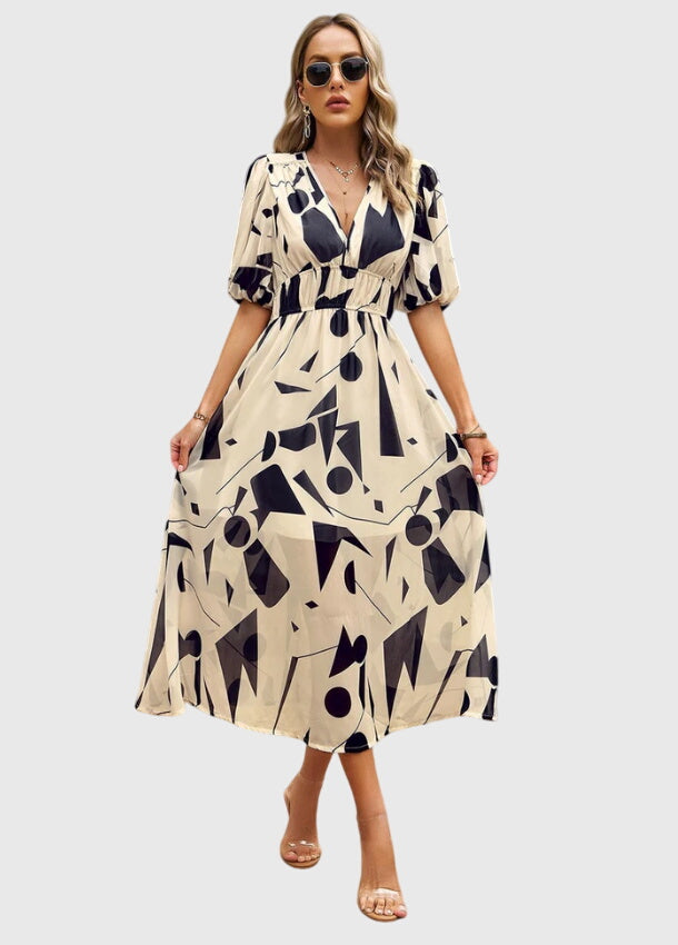 Merlín™ | Vestido midi floral favorecedor