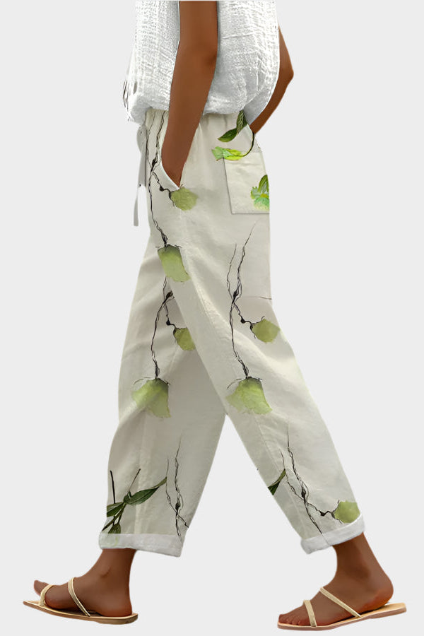 Pantalones relajados con estampado