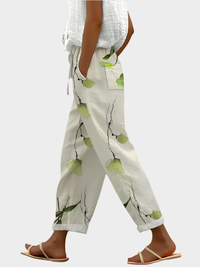 Pantalones relajados con estampado