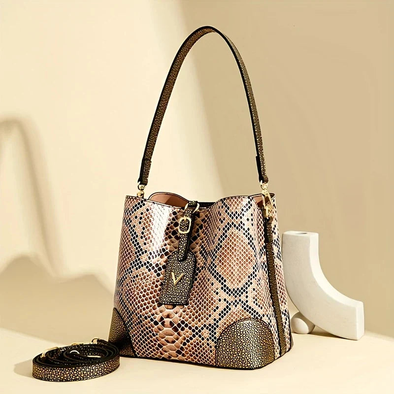 Addison™ - Elegante bolso con estampado de serpiente