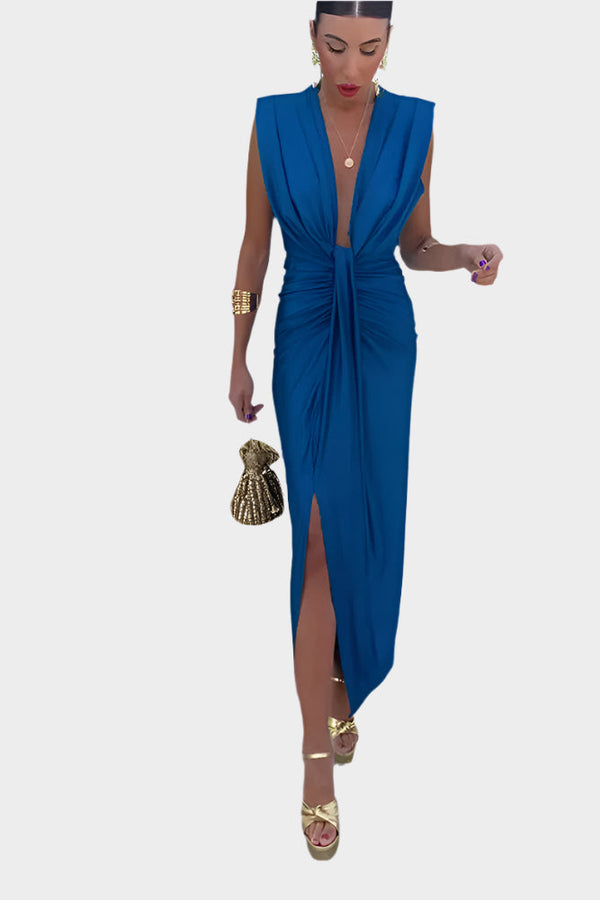 Vestido sexy con diseño en espiral