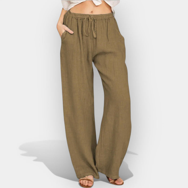 Pantalones de lino aireados