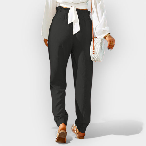 Pantalones de cintura alta para mujer