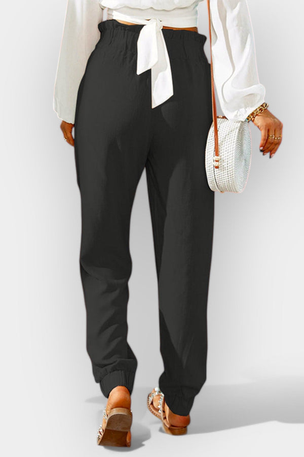 Pantalones de cintura alta para mujer