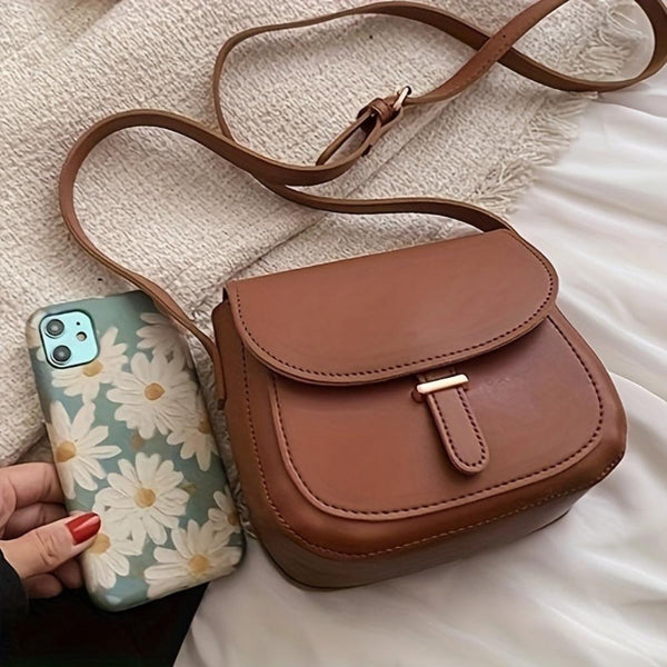 Aria™ Retro Grace | Elegante bolso bandolera Saddle