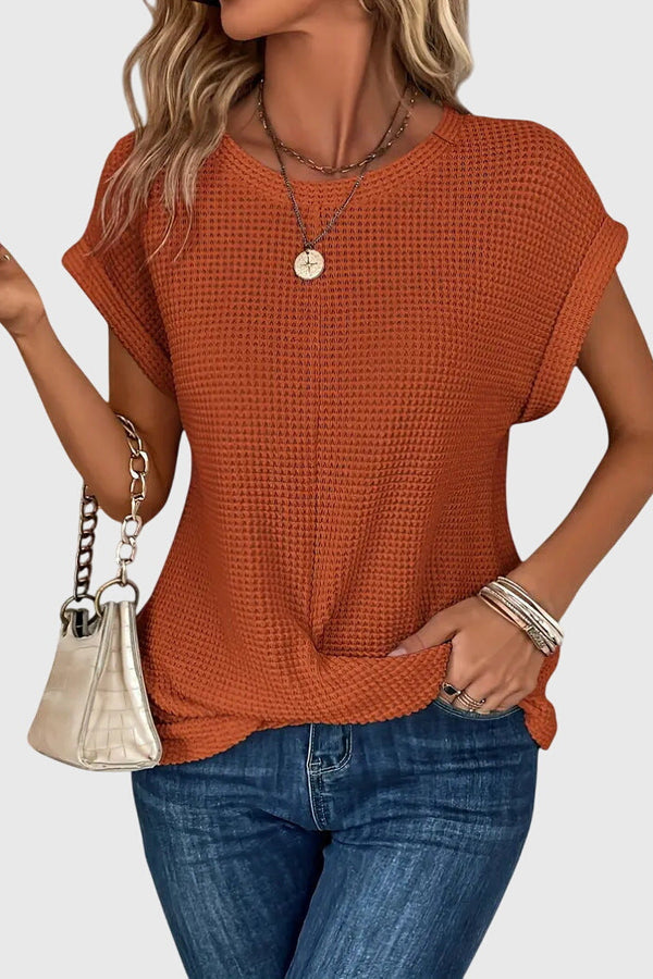 Isa™ | Blusa elegante con cuello redondo