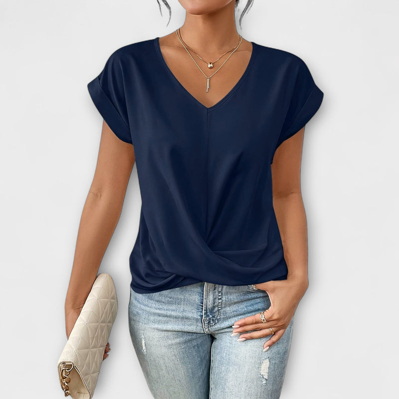 Carlinda | Elegante top con cuello en V