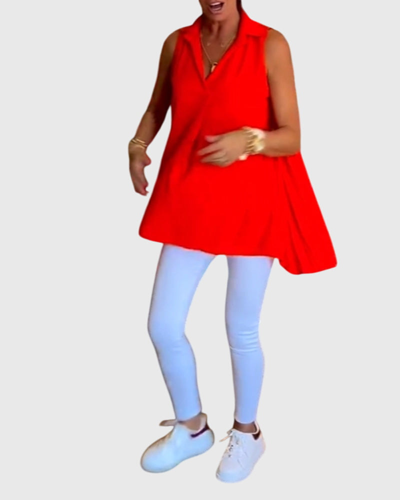 Lina™ | Top sin mangas