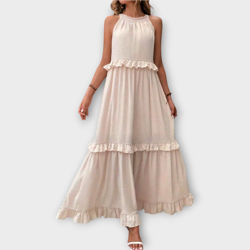 Vestido con tirantes finos y línea elegante
