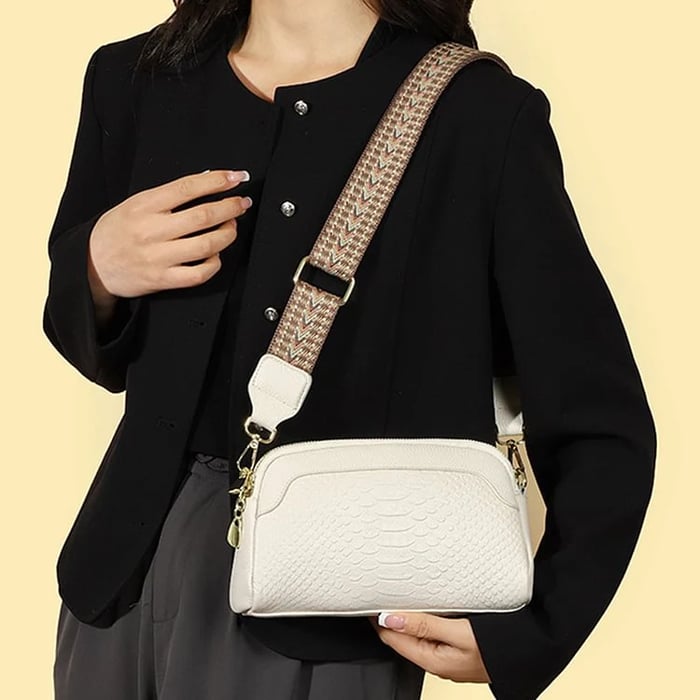 Olivia™ Elegant Allure | Minibolso cruzado con estampado de cocodrilo