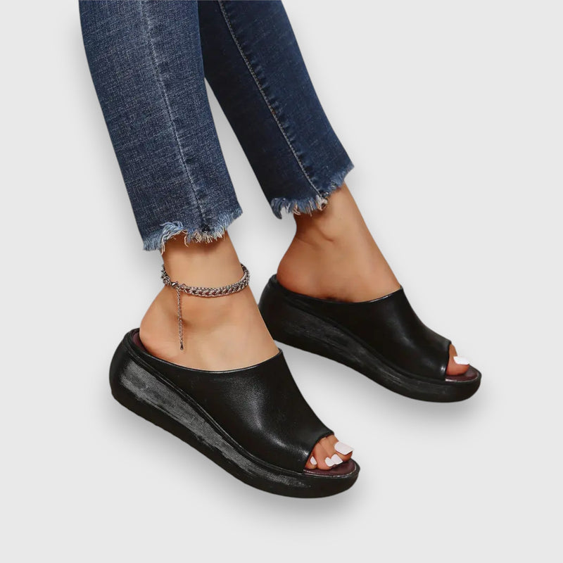 Sandalias de textura suave