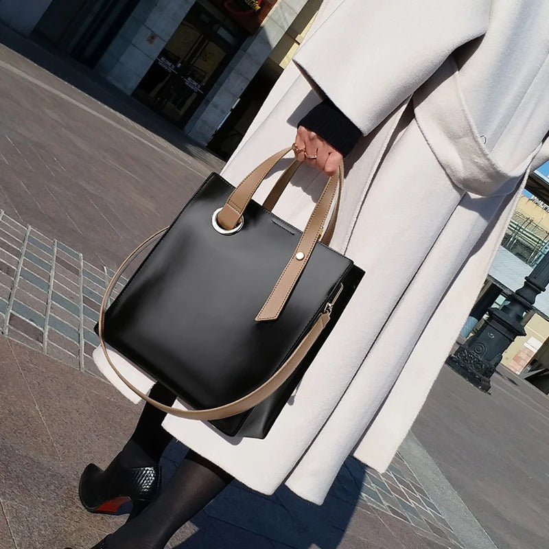 Amelia™ Minimalista Esencial | Bolso de mano elegante y estructurado
