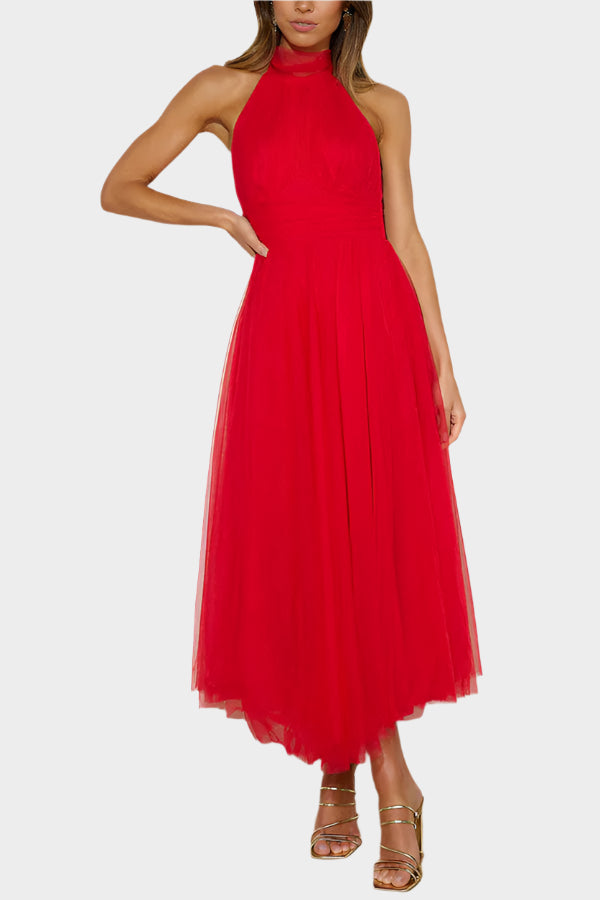 Encaje floral midi