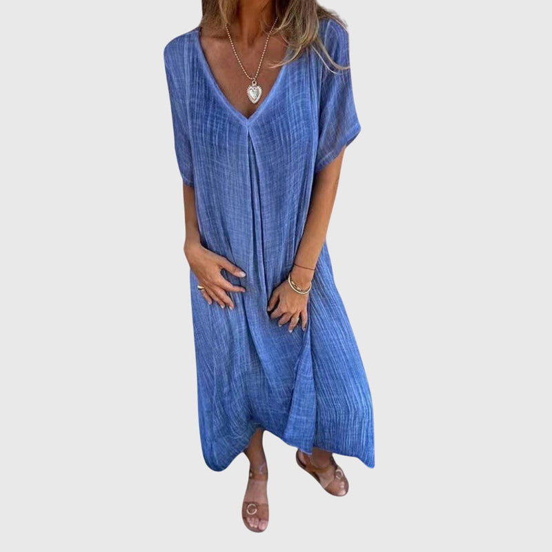 Fiona™ – Elegante vestido ligero con cuello en V