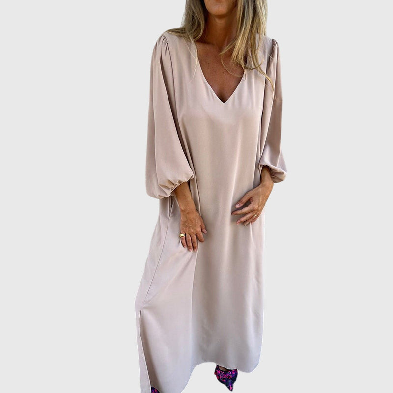 Carol™ - Vestido largo bohemio con bolsillos