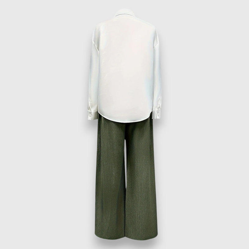 Conjunto con estilo bicolor