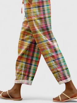 Gisara | Pantalones cómodos a cuadros