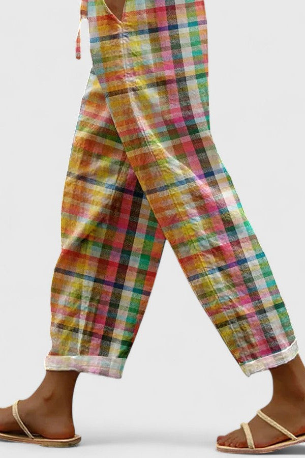 Gisara | Pantalones cómodos a cuadros