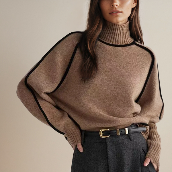 Malia | Jersey de cuello alto de alta costura