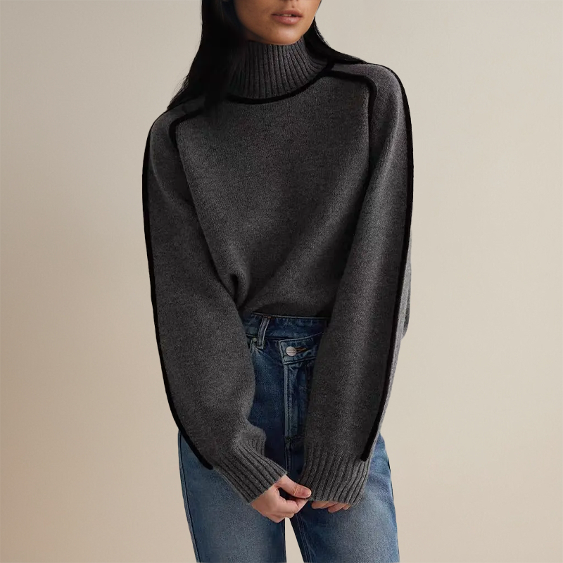 Malia | Jersey de cuello alto de alta costura