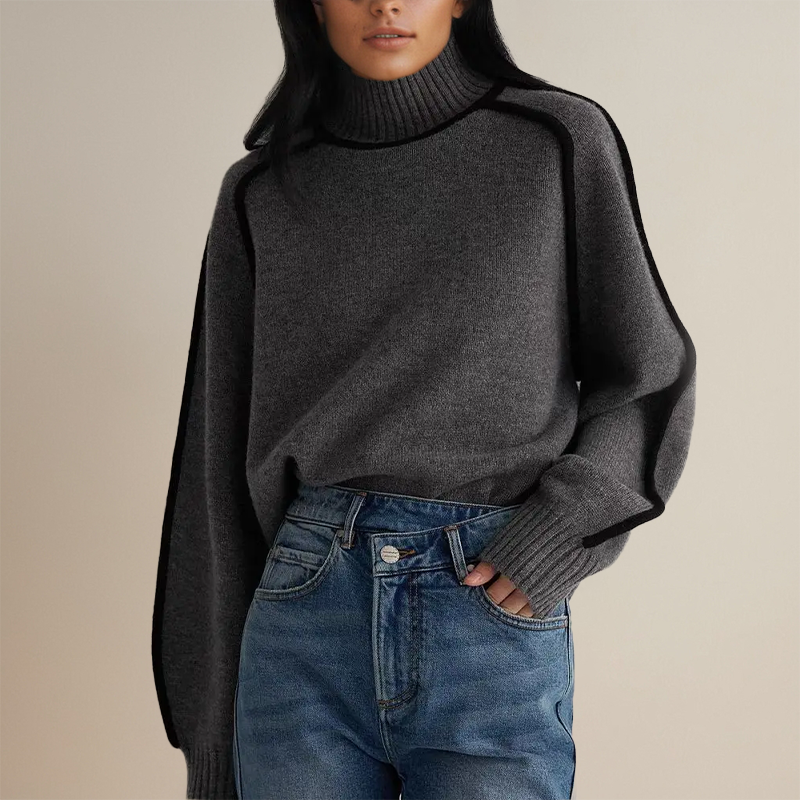 Malia | Jersey de cuello alto de alta costura