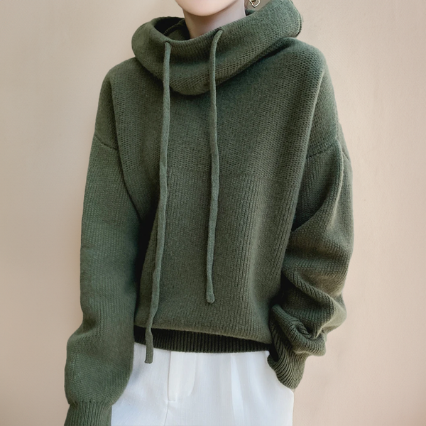 Delfina® | Elegant turtleneck sweater made of merino wool