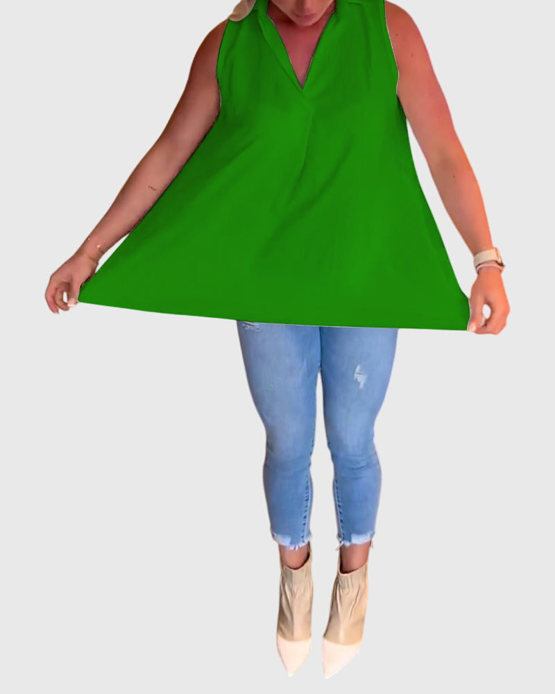 Lina™ | Top sin mangas