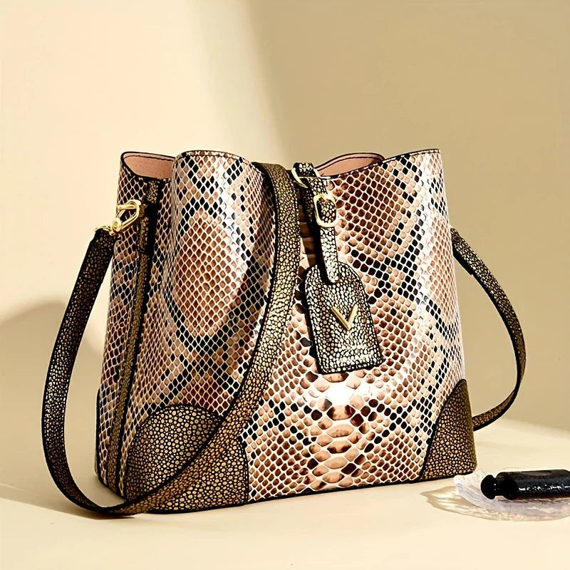 Addison™ - Elegante bolso con estampado de serpiente