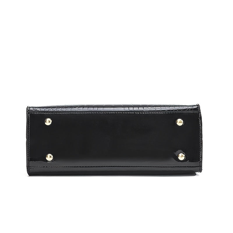 Brooklyn™ Shine | Bolso de lujo con relieve de cocodrilo