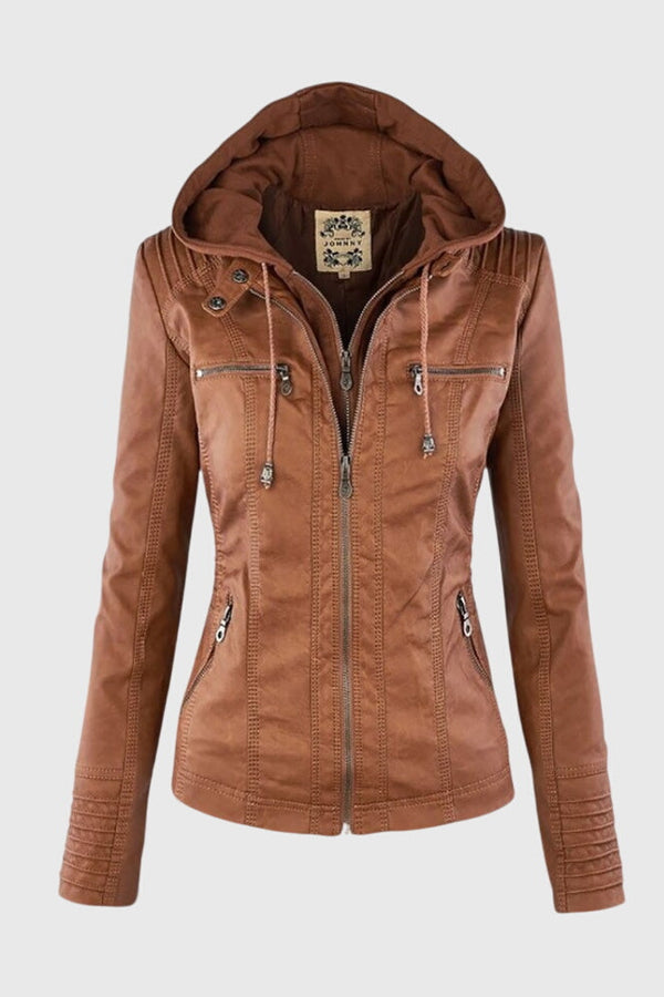 KAROLINE™ La elegante y única chaqueta de cuero