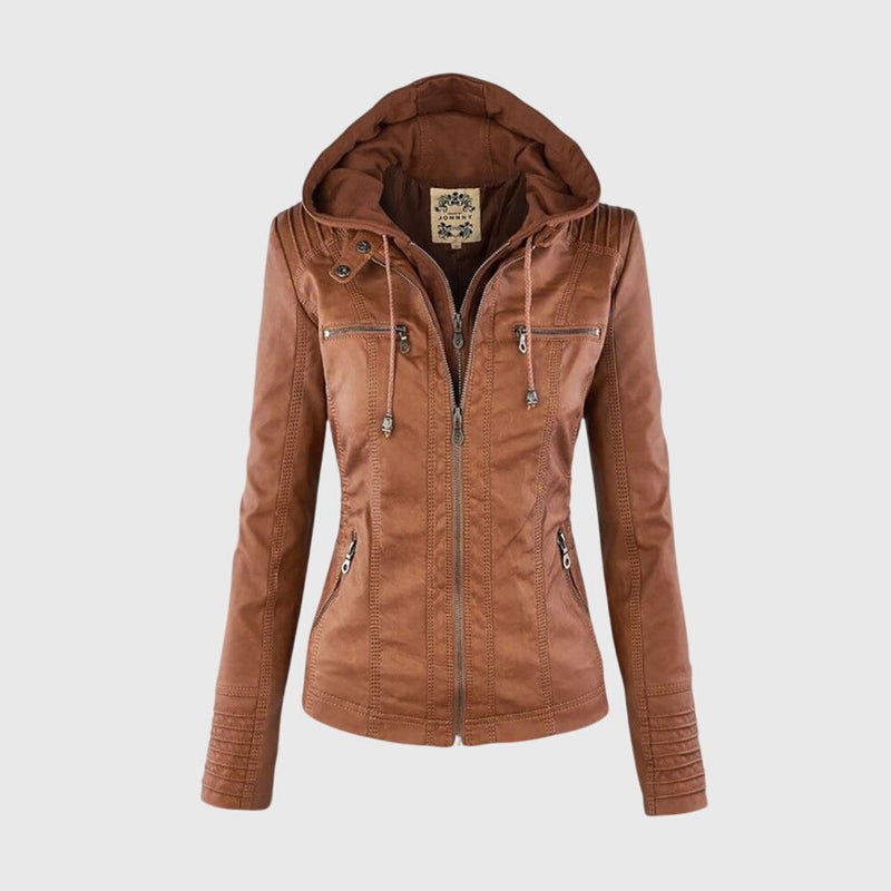KAROLINE™ La elegante y única chaqueta de cuero