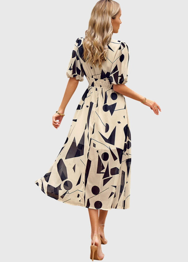Merlín™ | Vestido midi floral favorecedor