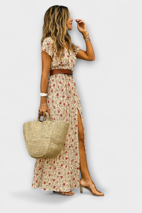 Carmella - Vestido largo estilo bohemio