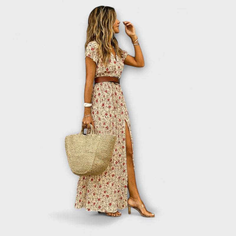 Carmella - Vestido largo estilo bohemio