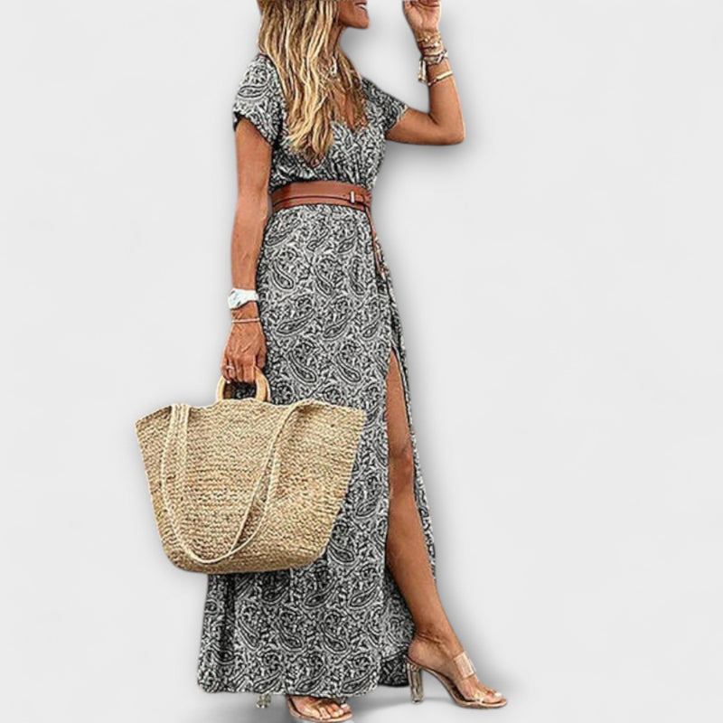 Carmella - Vestido largo estilo bohemio
