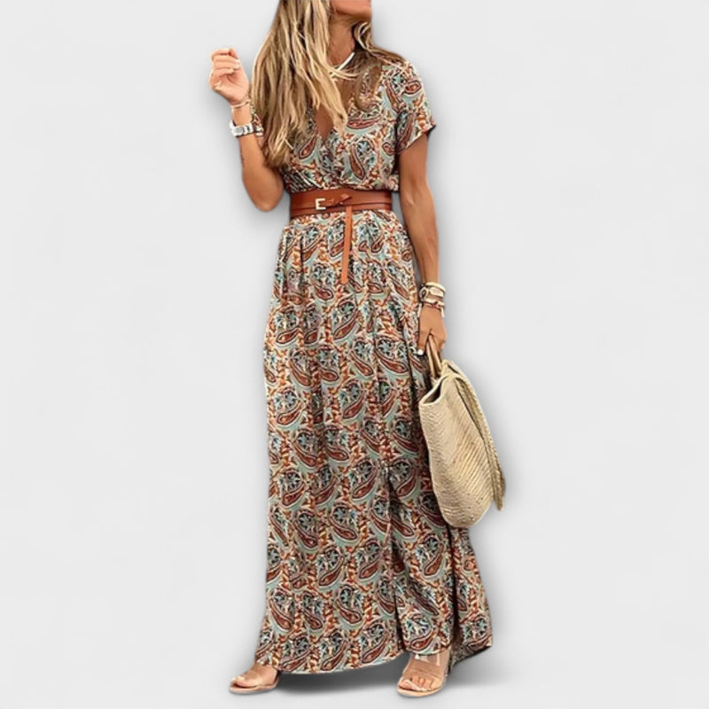 Carmella - Vestido largo estilo bohemio