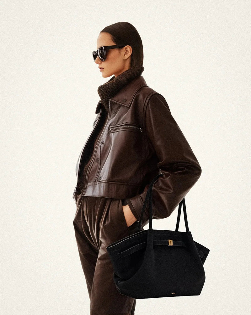 Riley™ - Bolso de ante y micropiel para axilas