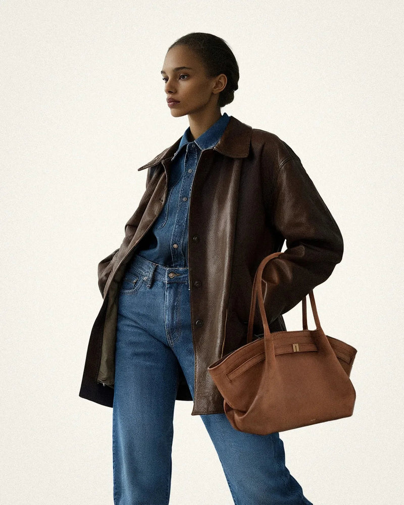 Riley™ - Bolso de ante y micropiel para axilas