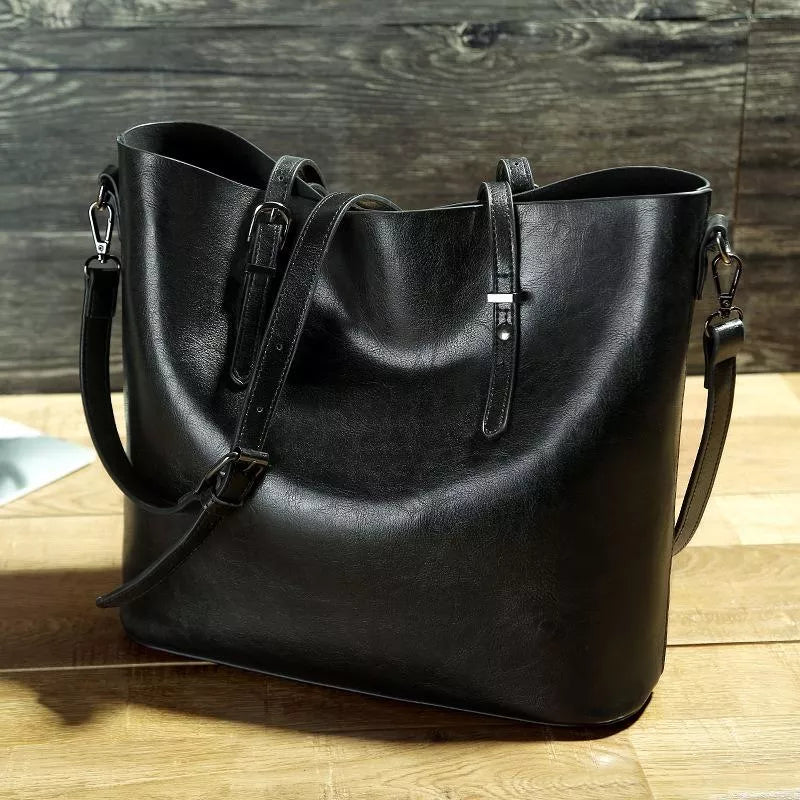 NICOLE™ | Bolso de hombro vintage de piel sintética