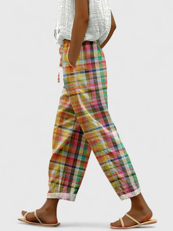 Gisara | Pantalones cómodos a cuadros