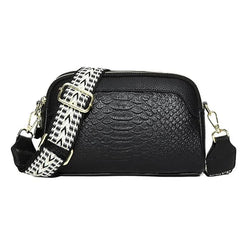 Olivia™ Elegant Allure | Minibolso cruzado con estampado de cocodrilo