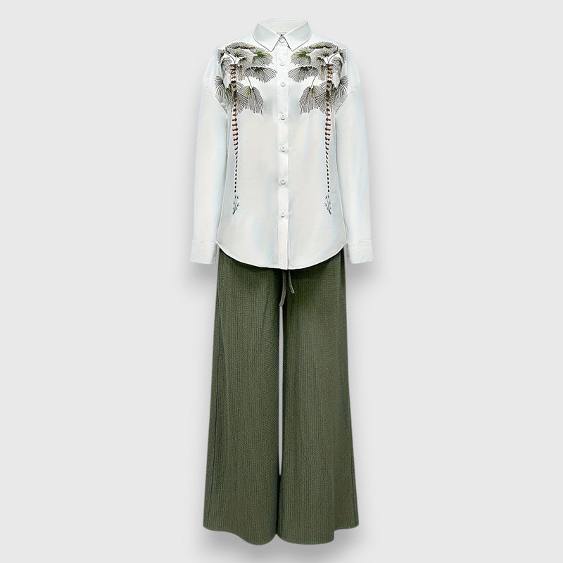 Conjunto con estilo bicolor