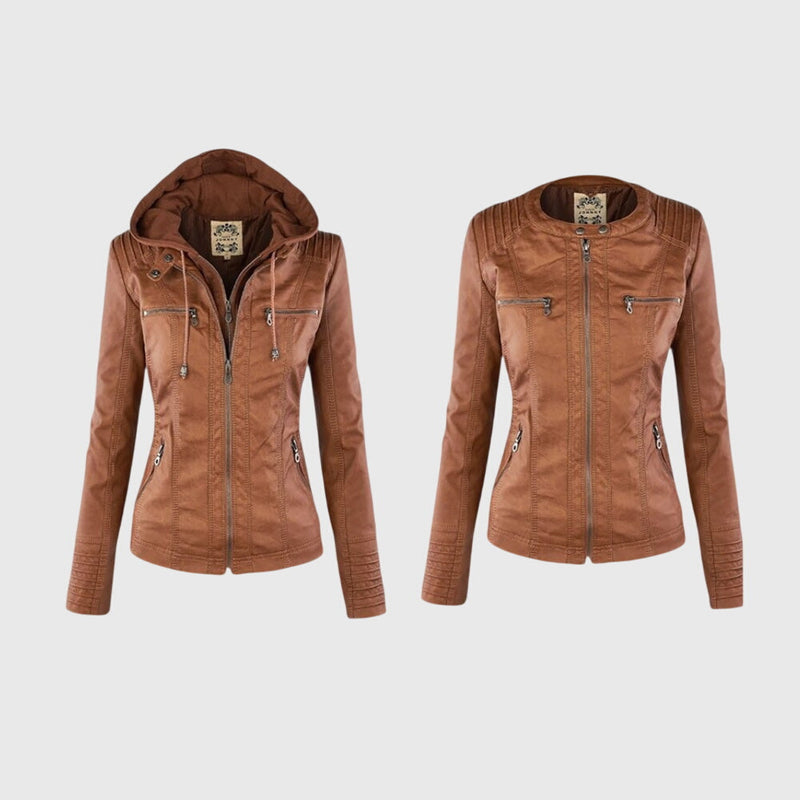 KAROLINE™ La elegante y única chaqueta de cuero