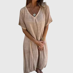 Fiona™ – Elegante vestido ligero con cuello en V