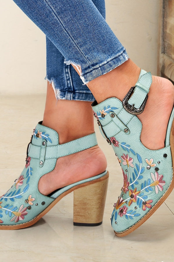 Rosine | Botines vintage con estampado floral